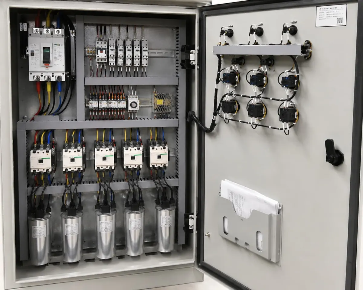 Electrical control panel inside view built by Automation Solution Engineering