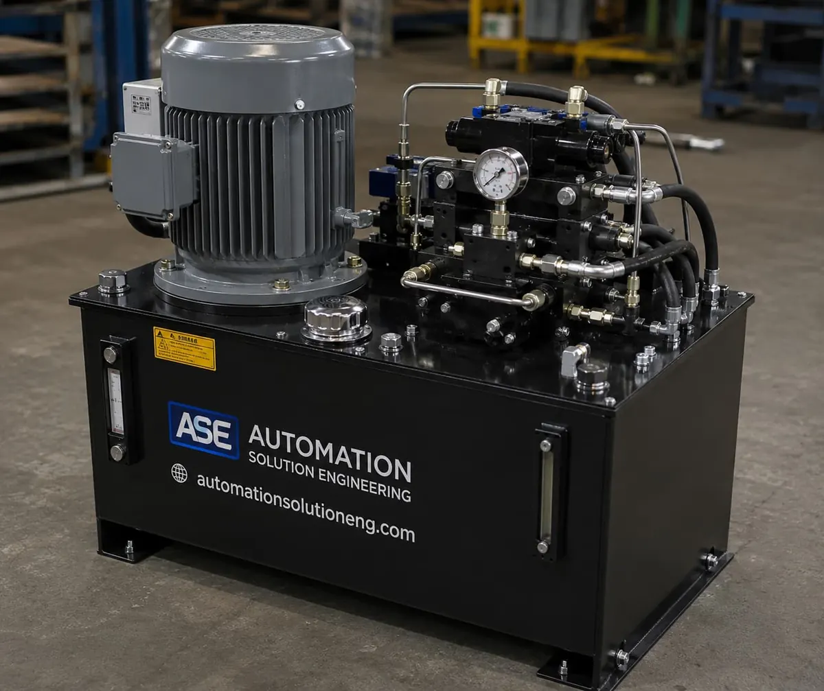 Hydraulic power pack built by Automation Solution Engineering